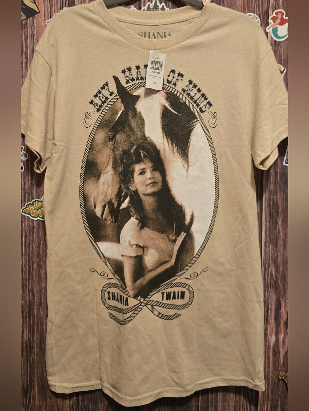 Shania Twain Beige Graphic Tee
